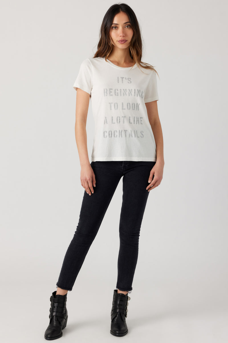 Light Gray Cocktail Tee Graphic Tee