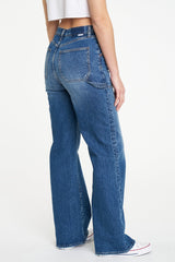 White Smoke Far Out With Patchpocket Wide Leg Jean Jeans