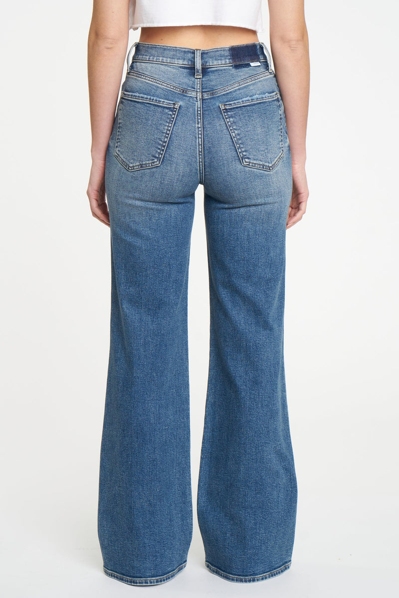 Lavender Far Out High Rise Wide Leg Jeans