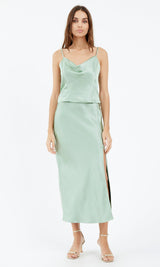 Lavender Hayek Slit Maxi Skirt Maxi Skirt