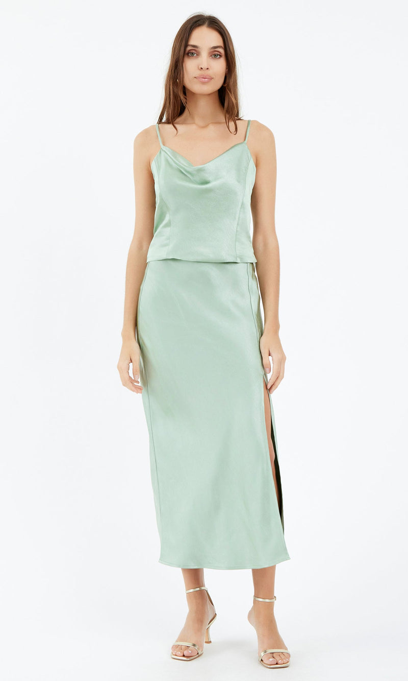 Lavender Hayek Slit Maxi Skirt Maxi Skirt