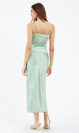 White Smoke Hayek Slit Maxi Skirt Maxi Skirt