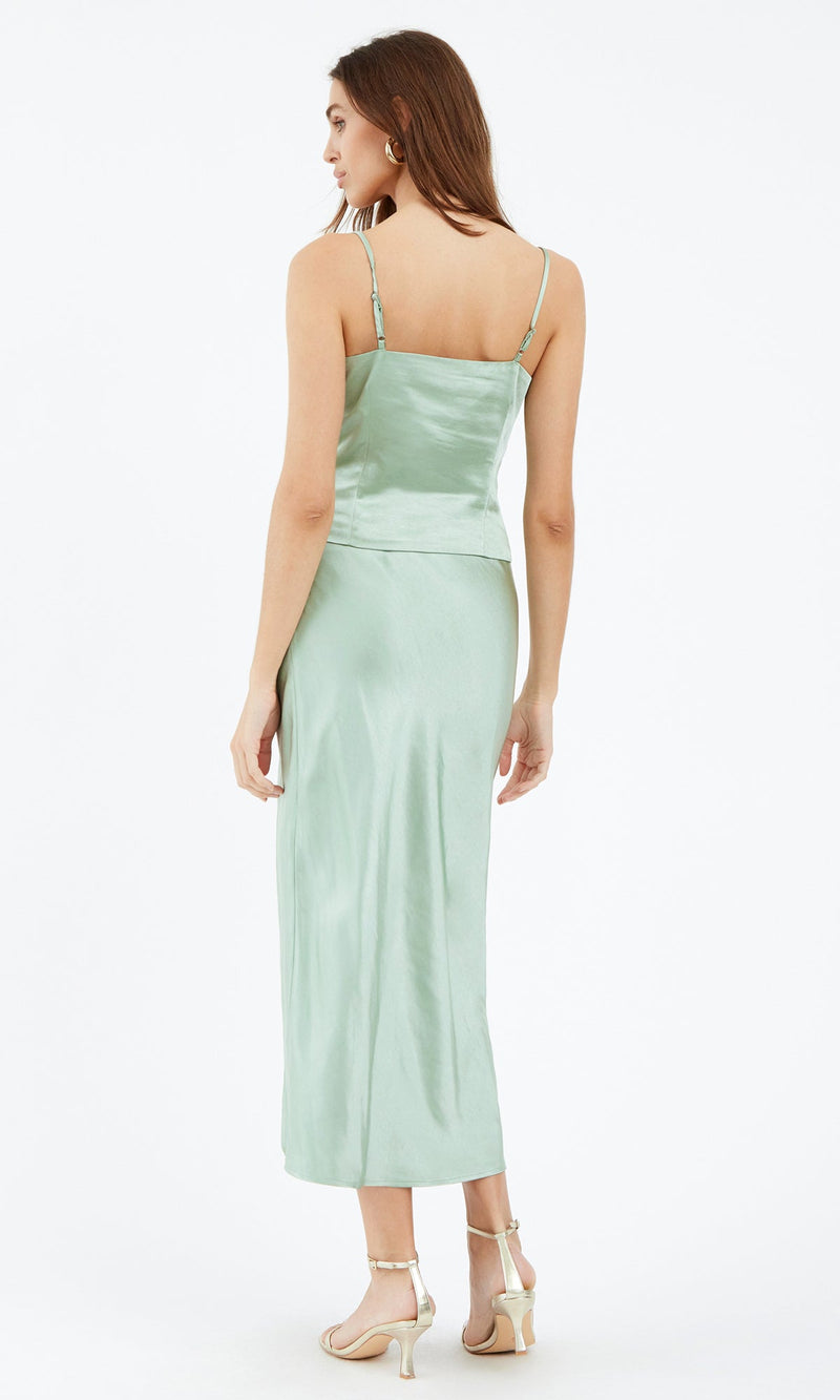 White Smoke Hayek Slit Maxi Skirt Maxi Skirt