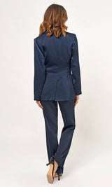 Dark Slate Gray Katherine Straight Leg Trousers Pant