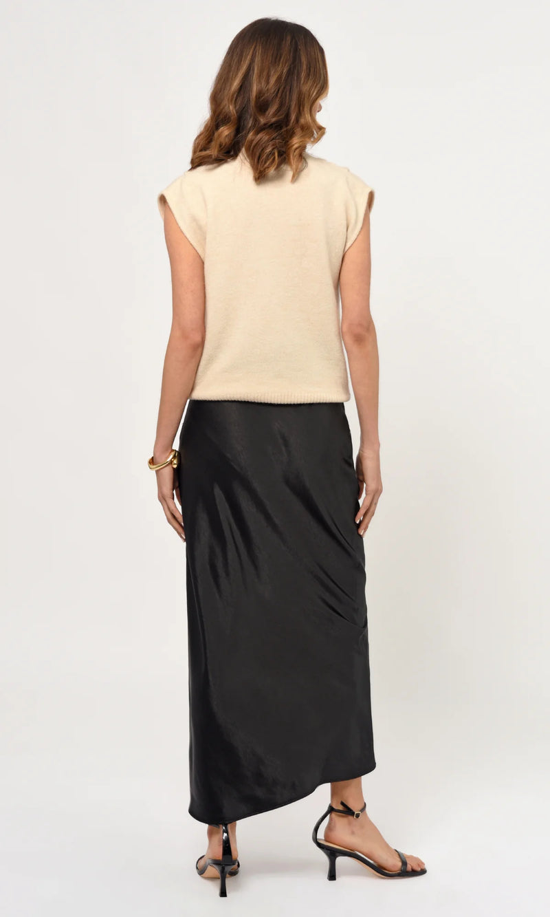 Antique White Hayek Slit Maxi Skirt Maxi Skirt
