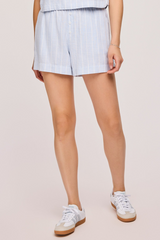 Light Gray Amalfi Linen Short Short
