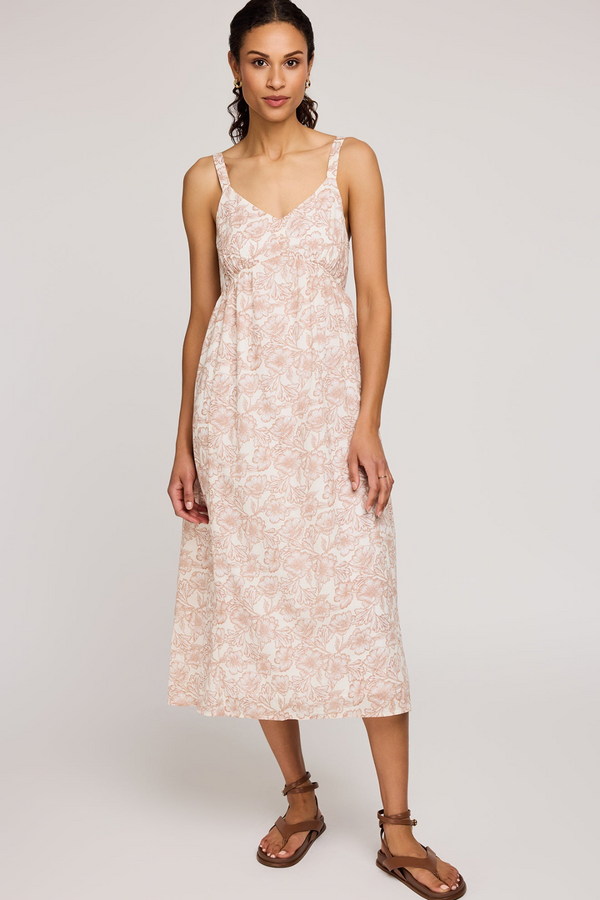 Rosalie Midi Dress in Desert Bouquet