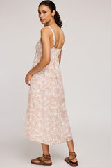 Rosalie Midi Dress in Desert Bouquet