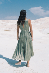 Dim Gray Gloriosa Dress Midi Dress