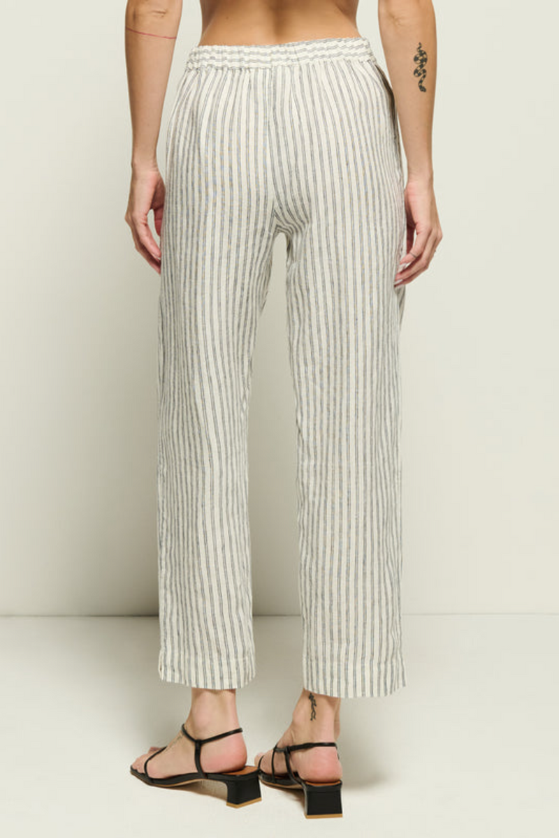 Grayson Pant in Linen Stripe