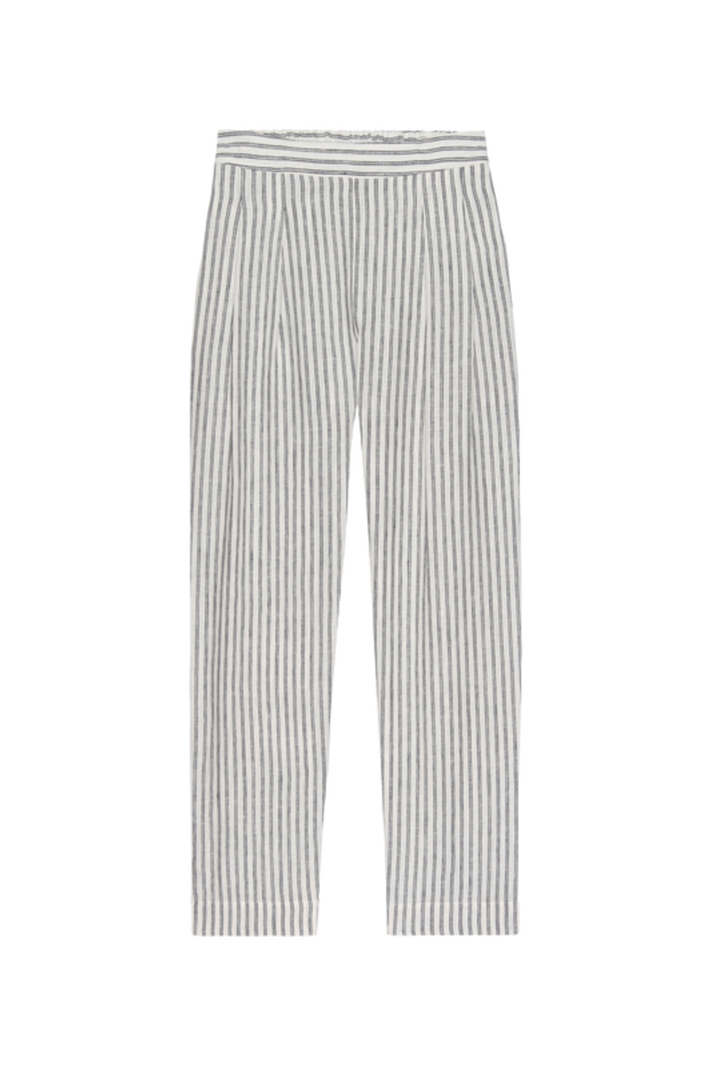 Grayson Pant in Linen Stripe