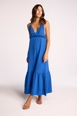 Dark Slate Blue Garnet Dress Maxi Dress