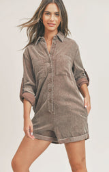 Light Gray Get Like This Romper Romper