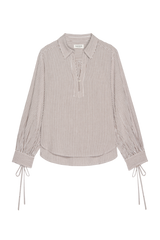 Gray Harris Shirt in Praline Stripe Shirt