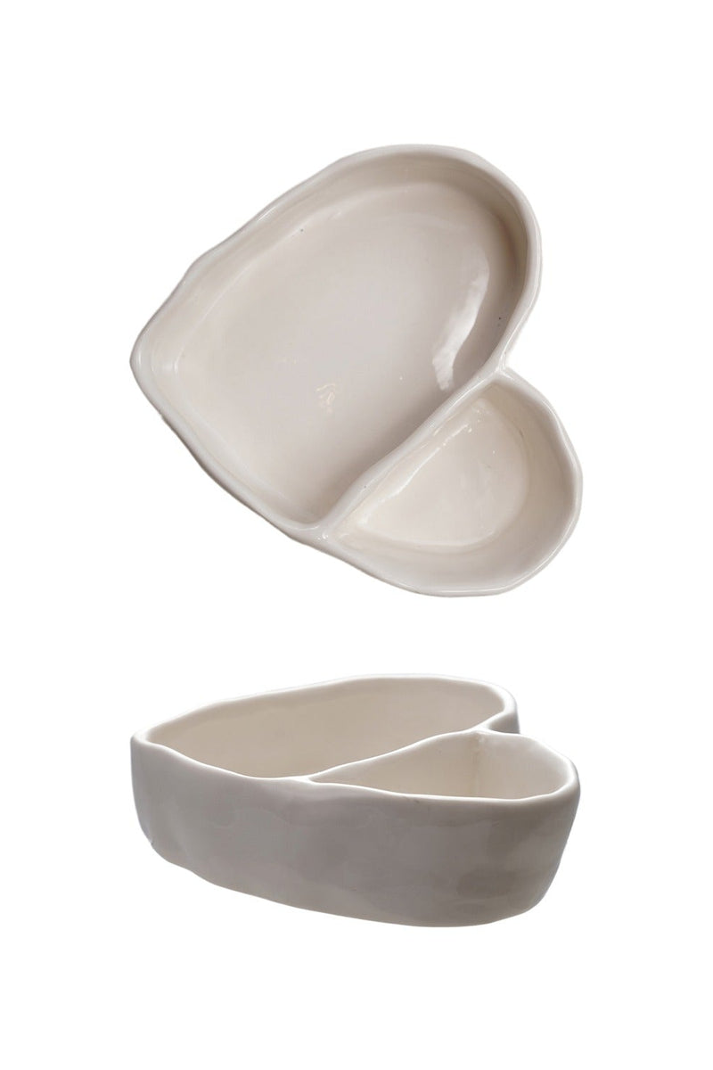Gray Heart Bowl Bowl