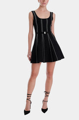 Beige Ivy Knit Mini Dress Mini Dress