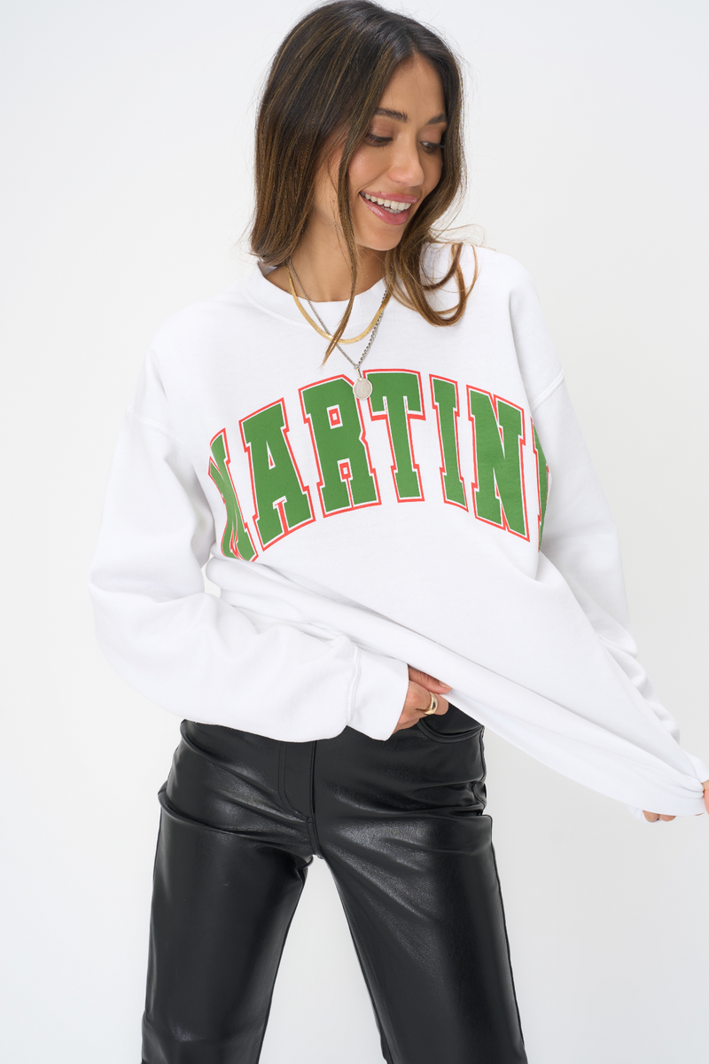 Dark Slate Gray Martini Sweatshirt Sweater