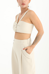 Beige Jordan Halter Bralette Bralette