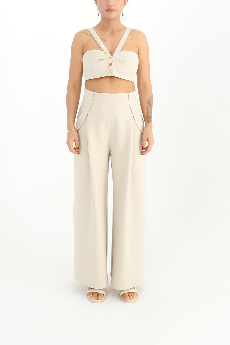 White Smoke Jordan Halter Bralette Bralette