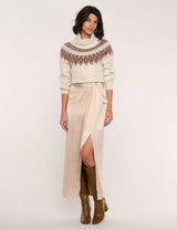 Light Gray Maeve Skirt Midi Skirt