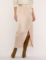 Light Gray Maeve Skirt Midi Skirt