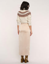 Antique White Maeve Skirt Midi Skirt