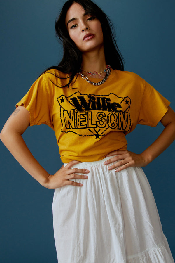 Dark Khaki Willie Nelson Lasso Tee Graphic Tee