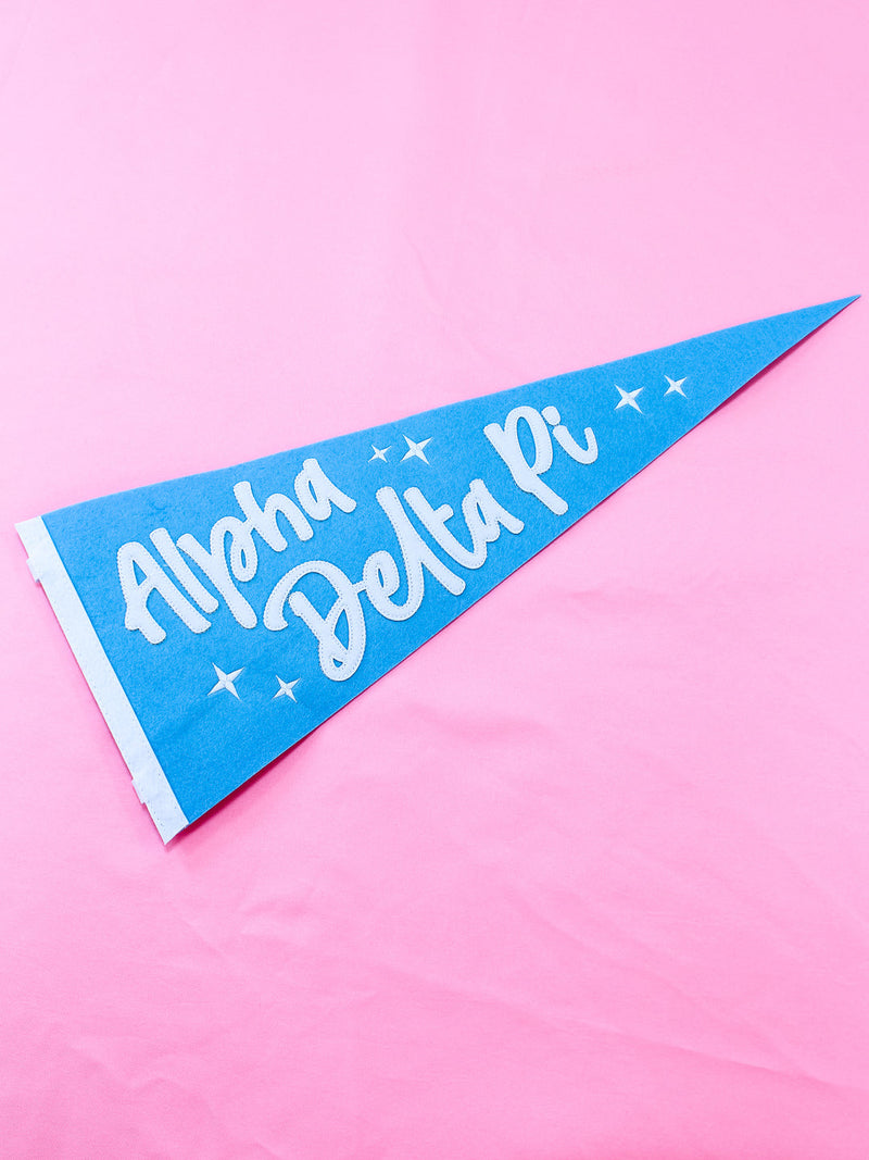 Pink Sorority Stardust Pennant Flag sorority