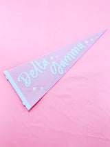 Pink Sorority Stardust Pennant Flag sorority