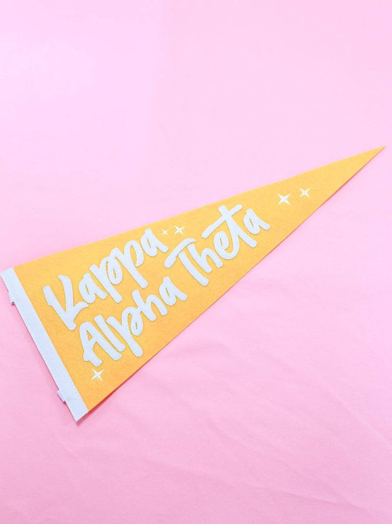 Misty Rose Sorority Stardust Pennant Flag sorority
