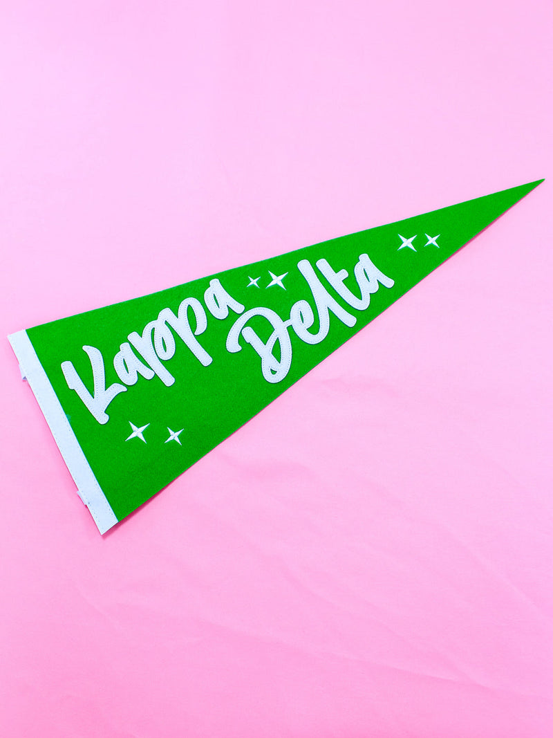 Pink Sorority Stardust Pennant Flag sorority
