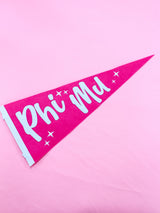 Pink Sorority Stardust Pennant Flag sorority