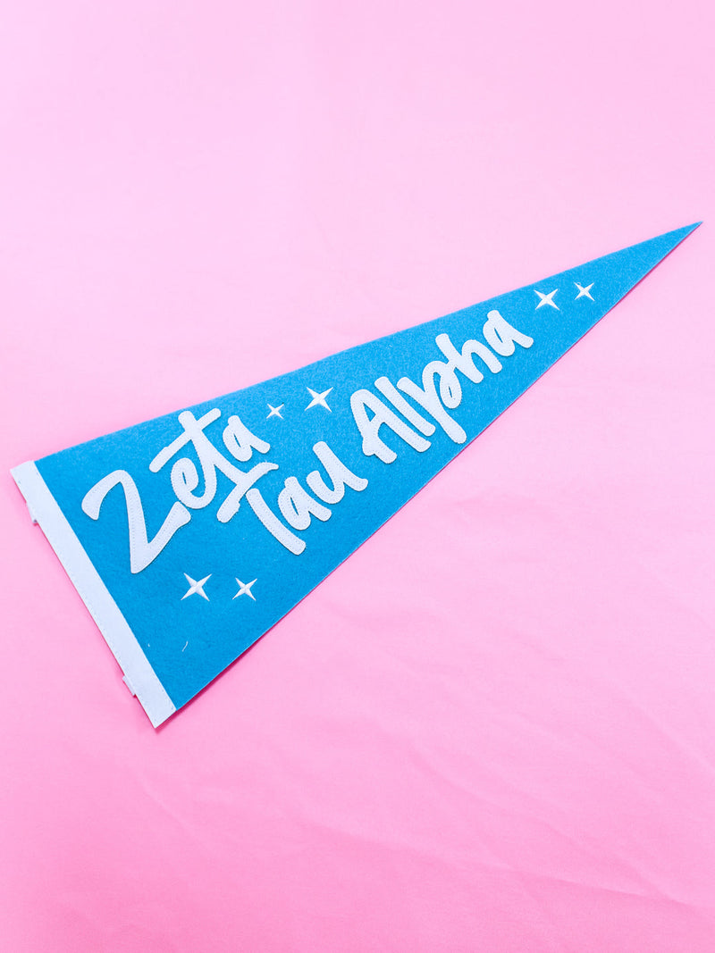 Pink Sorority Stardust Pennant Flag sorority