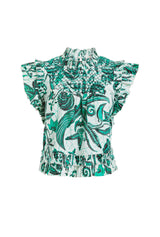 Medium Sea Green Simona Top Shirts & Tops