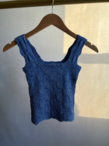 Dark Slate Gray Bessie Jacquard Square Tank Tank
