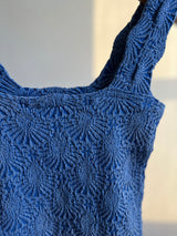 Gray Bessie Jacquard Square Tank Tank