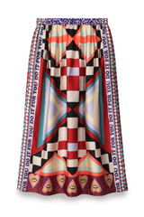 Dim Gray Joy Printed Midi Skirt | Nomadic Midi Skirt
