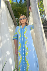 Gray Rhea Midi in Lily Of The Valley Midi Dress