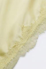 Lavender Primrose Satin Lace Trim Skirt Skirt