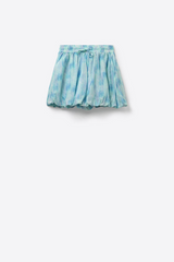 White Smoke Bubble Pop Tie Dye Mini Skirt Mini Skirt