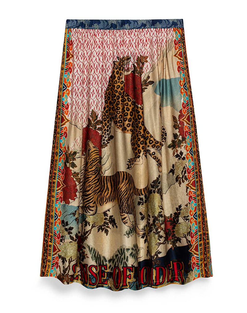 Sienna Vanessa Printed Midi Skirt Midi Skirt
