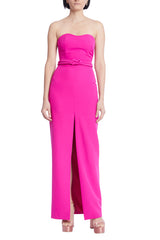 Deep Pink Lexi | Column Crepe Dress Formal Dress
