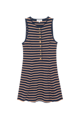 Jayna Dress in Latte Stripe