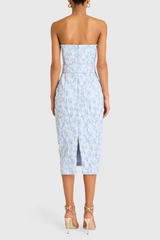 Lavender Fae Midi Dress in Flores Brocade Midi Dress