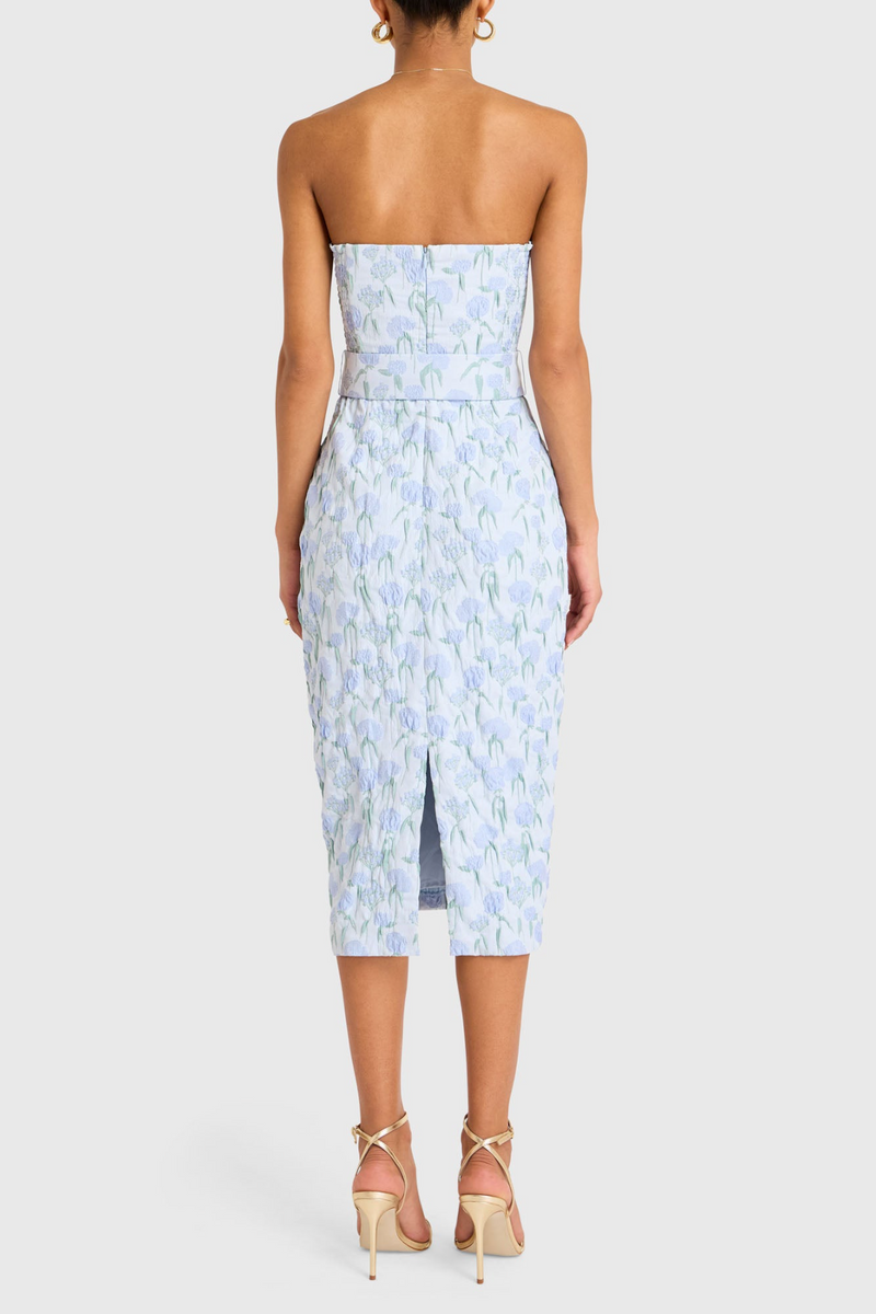 Lavender Fae Midi Dress in Flores Brocade Midi Dress