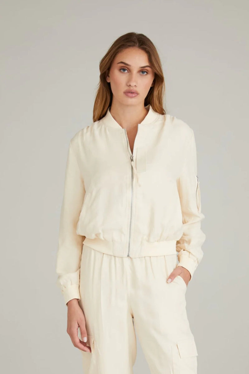 Light Gray Lucia Bomber Jacket Jacket