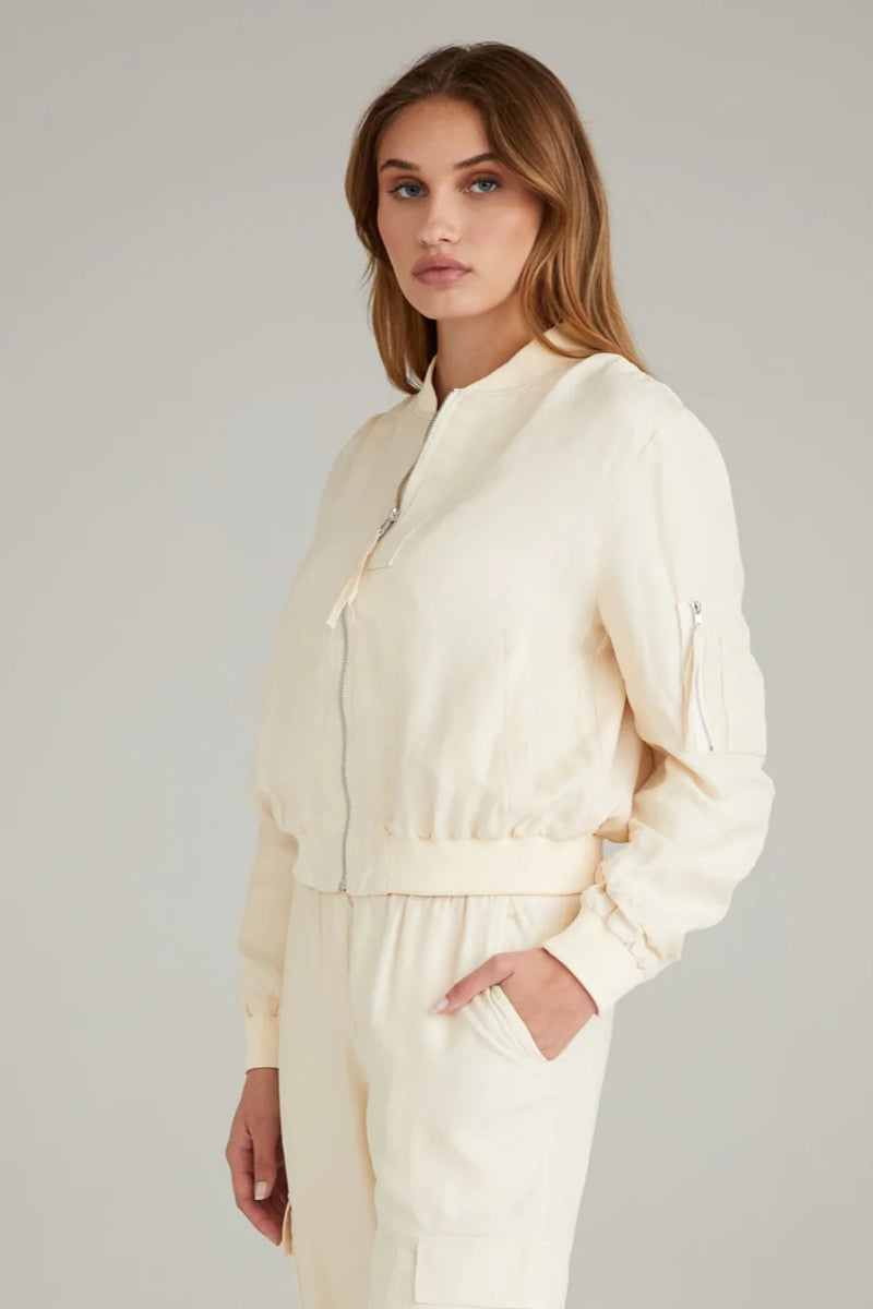 Gray Lucia Bomber Jacket Jacket