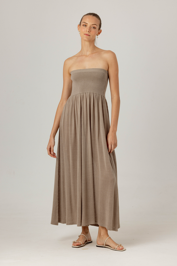 Gray Jeanne Dress Maxi Dress