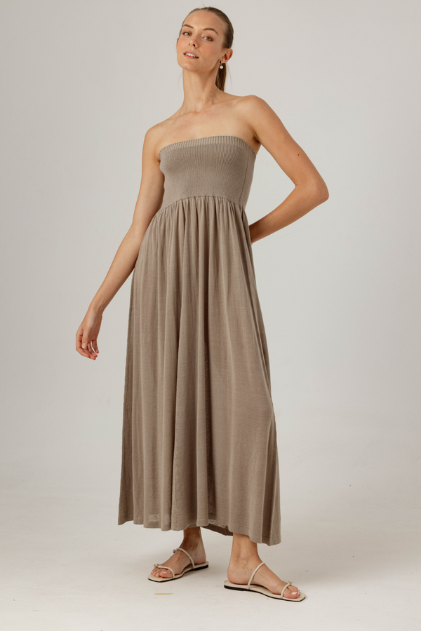 Gray Jeanne Dress Maxi Dress