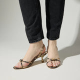 Light Gray Kaia Python Sandal Sandal